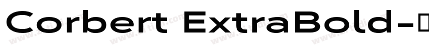 Corbert ExtraBold字体转换